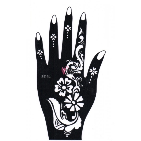 Sabloane de corp pentru tatuaje temporare Henna SHT025